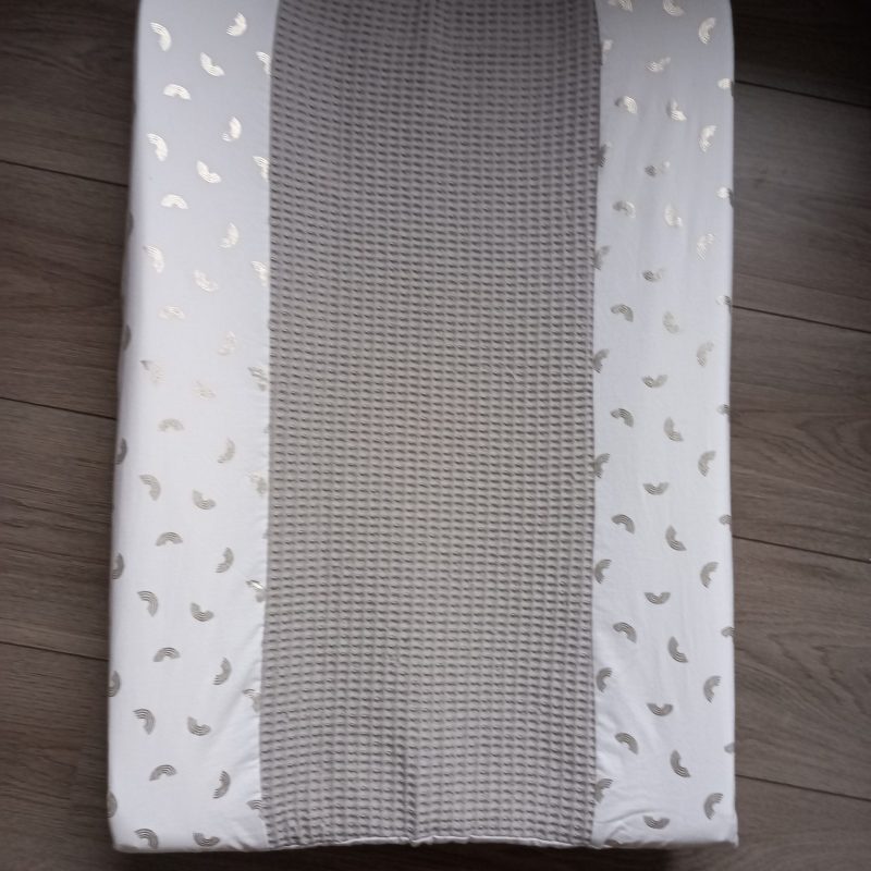 Aankleedkussenhoes uit niet rekbare stof