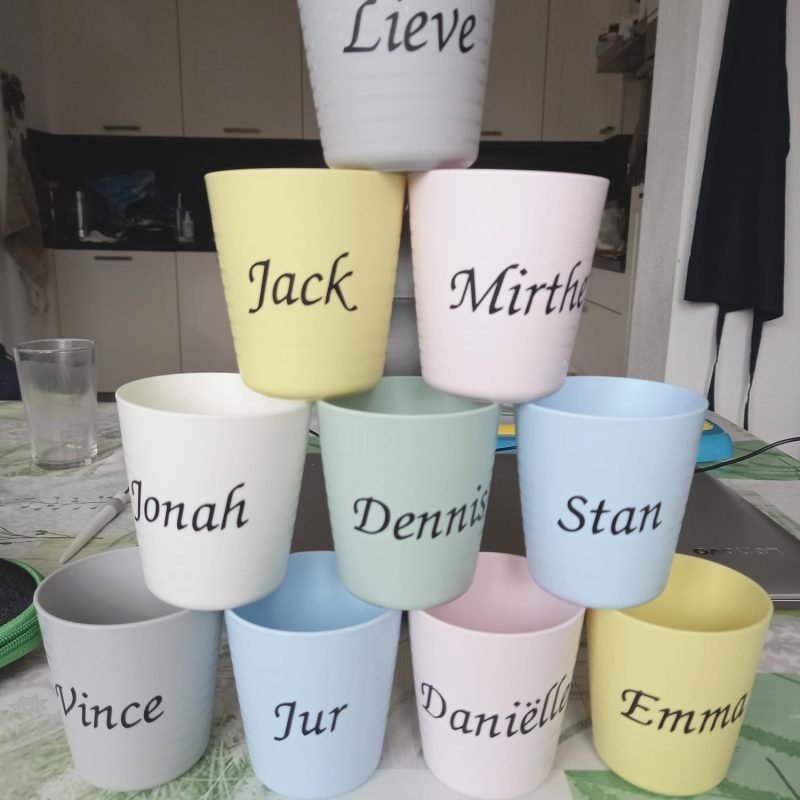 Gepersonaliseerde bekers