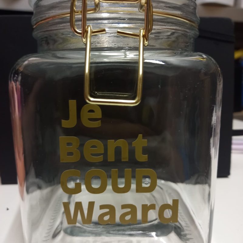Pot "Je bent goud waard"